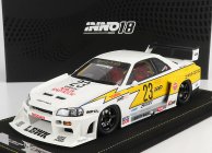 Inno-models Nissan Skyline Gt-r (r34) N 23 Lbwk Super Silhouette Hoshino Retro Livery 2007 1:18 Bílá Žlutá