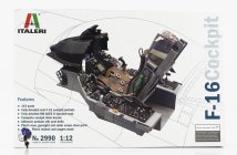 Italeri Lockheed martin Cockpit F-16 Military Airplane 1978 1:12 /