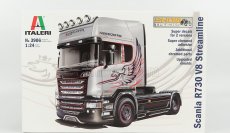Italeri Scania R730 Tractor Truck V8 Streamline Silver Griffin 2-assi 2011 1:24 /