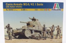 Italeri Tank M14/41 I Series With Italian Infantry Military 1945 1:35 /