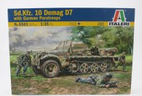 Italeri Truck Sd.kfz. 10 Demag D7 With German Paratroops Military 1945 1:35 /