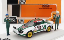 Ixo-models Lancia Stratos Hf Team Alitalia (night Version) N 10 Winner Rally Montecarlo 1976 With Figure Sandro Munari - Silvio Maiga 1:43 Bílá Zelená Červená