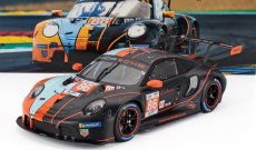 Ixo-models Porsche 911 991-2 Rsr-19 4.2l Team Gr Racing Gulf N 86 24h Le Mans 2023 Ben Barker - Riccardo Pera - Michael Wainwright 1:18 Oranžová Světle Modrá Černá
