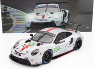 Ixo-models Porsche 911 991-2 Rsr-19 4.2l Team Porsche Gt N 92 24h Le Mans 2022 Michael Christensen - Kevin Estre - Laurens Vanthoor 1:18 Bílá Šedá Červená