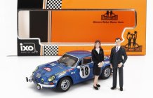 Ixo-models Renault Alpine A110 1800s N 18 Winner Rally Montecarlo 1973 1:43, modrá