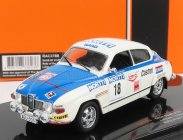Ixo-models Saab 96 V4 N 18 Rally 1000 Lakes 1976 J.vilkas - J.soini 1:43 Bílá Modrá