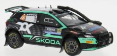Ixo-models Škoda Fabia Rally2 Evo Team Tokspot Wrt N 22 Rally Safari Kenya 2024 (snorkel) Gus Greensmith - Jonas Andersson 1:43 Černá Zelená