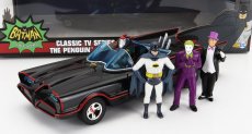 Jada Batman Batmobile 1966 - Classic TV Series + 3 figurky 1:24