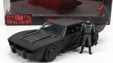 Jada Batman Batmobile With Figure 2022 - The Batman Movie 1:24 Matt Black