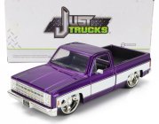 Jada Chevrolet C-10 Pick-up Custom 1985 1:24 Fialová Bílá
