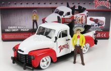 Jada Chevrolet Chevy Pick-up Tapatio 1953 With Charro Figure 1:24 Bílá Červená
