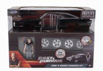 Jada Dodge Dom's Dodge Charger R/t 1970 - With Figure Dominic Toretto - Fast & Furious 1:24 Matt Black