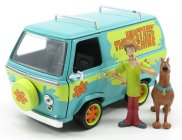 Jada Hanna barbera Scooby-doo The Mystery Van Machine With Shaggy And Scooby-doo Figures 1:24 Světle Modrá Žlutá