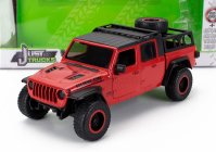 Jada Jeep Gladiator Pick-up 2020 With Set 4x Tires 1:24 Červená Černá
