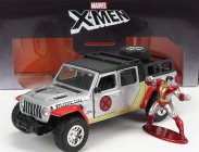 Jada Jeep Gladiator Pick-up 2021 - With X-men Figure 1:32 Silver