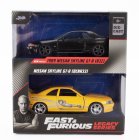 Jada Nissan Set 2x Skyline Gt-r (r32) Coupe + Subaru Legacy - Fast & Furious 1:32 Černá Žlutá