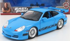 Jada Porsche 911 996 Gt3 Rs Coupe 2001 - Fast & Furious 1:24 Světle Modrá