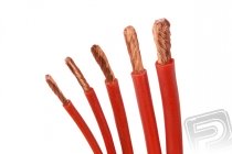 Kabel silikon 1.0mm2 1m (červený)