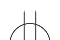 Kabel silikon 2.5mm2 1m (černý)