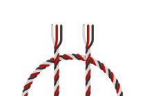 Kabel třížilový kroucený tenký FU 0.14mm2 (PVC)