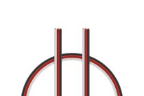 Kabel třížilový plochý tlustý FU 0.25mm2 (PVC)