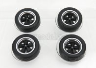 Kk-scale Accessories 4x Porsche Fuchs Wheels And Tyres 1:18 Black