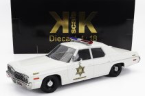 Kk-scale Dodge Monaco Hazzard County Police 1974 - Look-a-like 1:18 Bílá