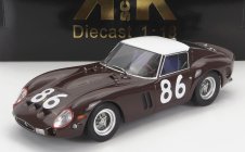 Kk-scale Ferrari 250 Gto Coupe N 86 4th Targa Florio 1962 P.ferraro - G.scarlatti 1:18 Hnědá Bílá
