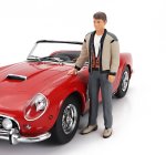 Kk-scale Figures Ferris Standing For Ferrari 250gt Swb California Spider Usa Version Hard-top 1961 1:18 Hnědá Šedá