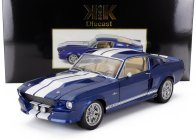 Kk-scale Ford usa Mustang Shelby Gt500 Eleanor Coupe 1967 1:12 Modrá Bílá