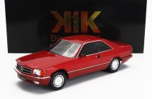 Kk-scale Mercedes benz S-class 500 Sec (c126) Coupe 1985 1:18 Red Met