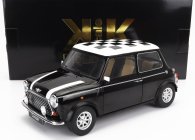 Kk-scale Mini Cooper Rhd 1992 With Chequered Flag 1:12 Černá Bílá