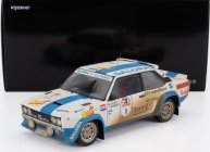 Kyosho Fiat 131 Abarth (dirty And Night Version) N 1 Winner Rally 1000 Lakes 1980 Markku Alen - Ilkka Kivimaki 1:18 Bílá Světle Modrá