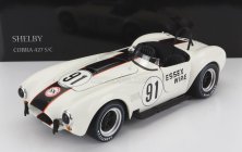 Kyosho Ford usa Shelby Cobra 427 S/c Spider Essex Wire N 91 1:18, bílá