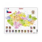Larsen Vzdělávací puzzle Česká republika Kraje 70 dílků