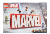 Lego Figures Marvel - Logo & Minifigures - 931 Pezzi - 931 Pcs Red