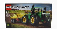 Lego John deere Lego Technic - 9620r 4wd Tractor With Trailer 2018 - 390 Pezzi - 390 Pieces Zelená Žlutá
