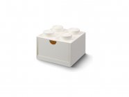 LEGO stolní box 4 se zásuvkou bílý