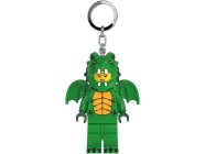 LEGO svítící klíčenka - Zelená dračice