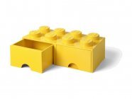 LEGO úložný box s šuplíky 250x500x180mm - žlutý