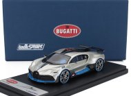 Looksmart Bugatti Divo 2018 1:43 Argent Lesklý - Stříbrný Karbon