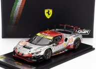 Looksmart Ferrari 296 Gt3 3.0l Turbo V6 Team Vista Af Corse N 55 24h Le Mans 2024 Alessio Rovera - Francois Heriau - Simon Mann 1:43 Silver Red