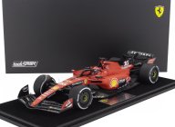 Looksmart Ferrari F1  Sf-23 Team Scuderia Ferrari N 16 4th Singapore Gp 2023 Charles Leclerc - Con Vetrina - With Showcase 1:18 Červená Černá