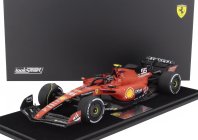 Looksmart Ferrari F1  Sf-23 Team Scuderia Ferrari N 55 Winner Singapore Gp 2023 Carlos Sainz - Con Vetrina - With Showcase 1:18 Červená Černá