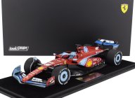 Looksmart Ferrari F1  Sf-24 Team Scuderia Ferrari N 16 3rd Miami Gp 2024 Charles Leclerc - Con Vetrina - With Showcase 1:18 Červená Černá Světle Modrá