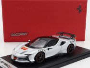 Looksmart Ferrari Sf90 Xx Stradale 2024 1:43 Bianco Artico - Bílá Met Oranžová Černá