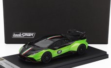 Looksmart Lamborghini Huracan Sto Lp640-2 N 10 Italian Stripe 2023 - 10th Anniversary 1:43 Zelená Černá