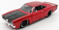 Maisto Dodge Chartger R/t Coupe 1969 1:24 Red Met Black