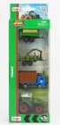 Maisto Fendt Set 4x 209 Vario Tractor 2022 - Truck - Trailer 1:64 Zelená Modrá Hnědá