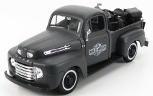 Maisto Ford usa F-1 Pick-up Custom Usa Harley-davidson 1948 + Motorcycle Harley Davidson Wla Flathead 1942 1:24 Matt Grey
